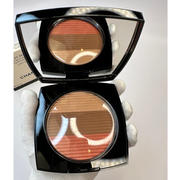 Chanel LES BEIGES Healthy Glow Sun-Kissed Powder LIGHT CORAL Bronzer Blush Trio - Picture 5 of 12